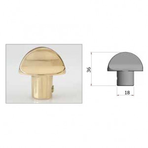 Половинна кругла ручка Azzi серії PC/F для циліндра