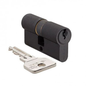 CISA C2000 евроциліндр 30×30 у чорному виконанні (ключ‑ключ)