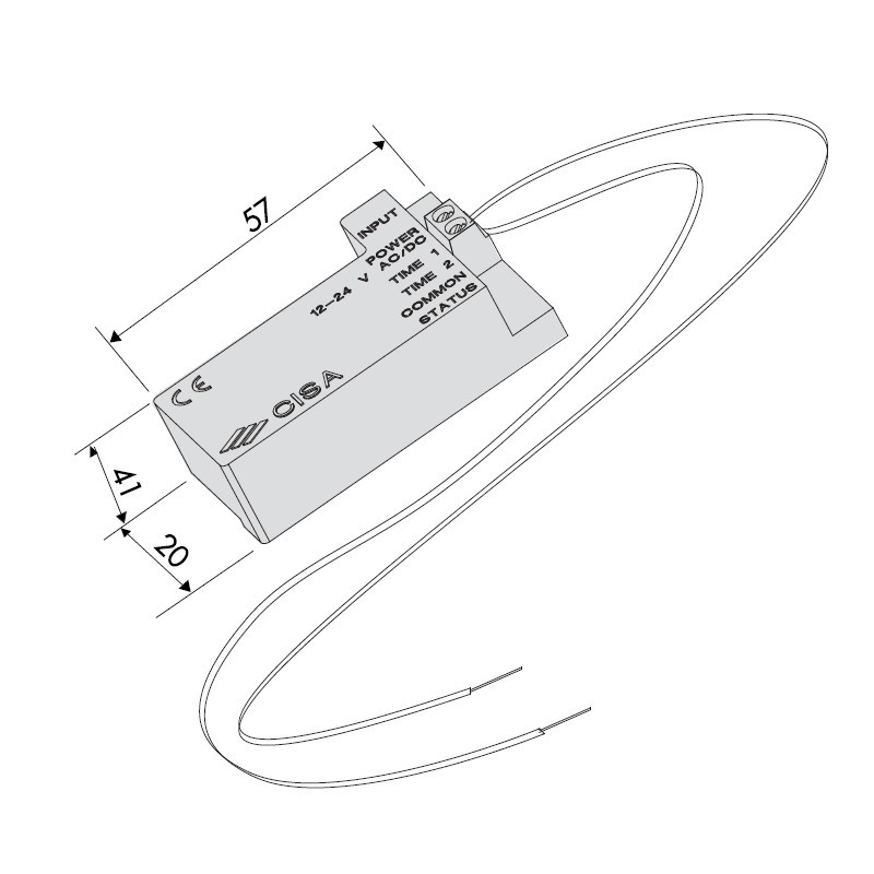 Модуль Booster CISA для серії Elettrika, габарити 57×41×20 мм