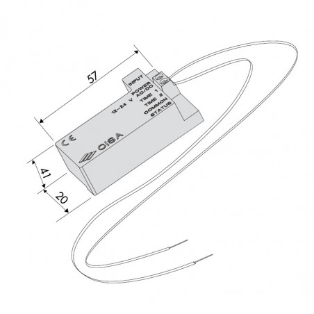 Модуль Booster CISA для серії Elettrika, габарити 57×41×20 мм