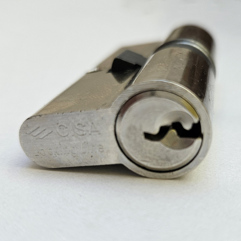 Євроциліндр CISA серії 08010 (LOGO/Locking Line), тип ключ-ключ; базовий рівень, у комплекті 3 ключі