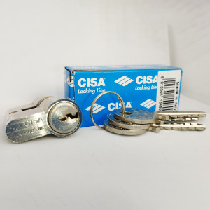 Євроциліндр CISA серії 08010 (LOGO/Locking Line), тип ключ-ключ; базовий рівень, у комплекті 3 ключі