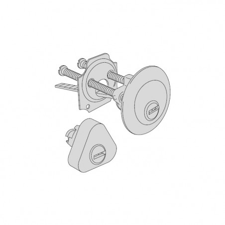 Пара циліндрів CISA ASTRAL для замка 11630 (ключ–ключ), у комплекті 3 ключі