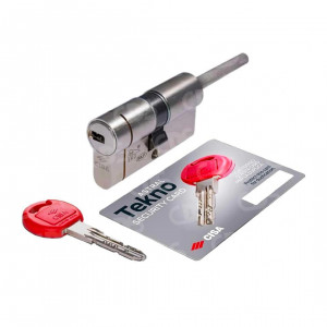 Циліндр CISA Astral Tekno PRO 80 мм (30×50) ключ–поворотник, хром, 3 ключі