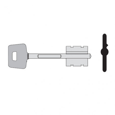 Заготовка сувальдного ключа CISA