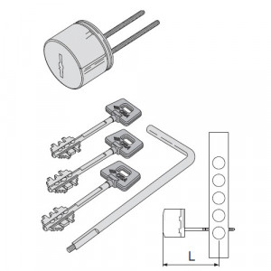 Модуль/серцевина CISA NEW CAMBIO FACILE для дверей з сувальдними замками; у наборі 5+5 ключів