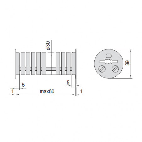 Втулка-направляюча CISA 06142 для ключа з фланцем