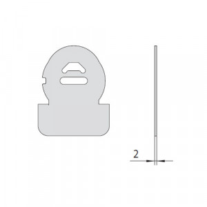 Захисна пластина CISA (товщина ≈2 мм) з марганцевої сталі