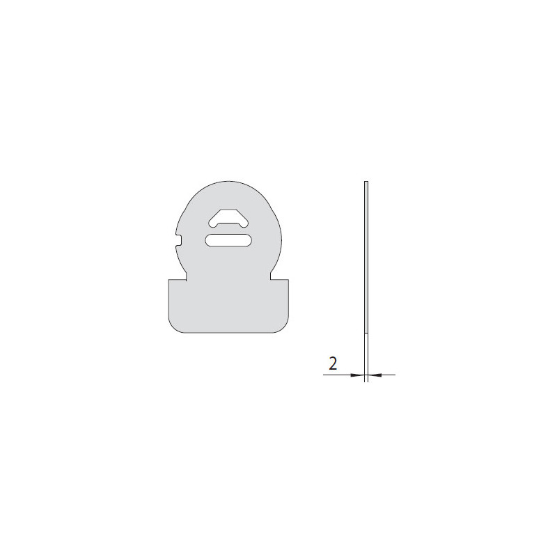 Захисна пластина CISA (товщина ≈2 мм) з марганцевої сталі