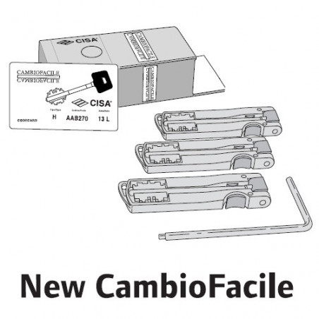 Комплект ключів CISA Cambio Facile (3 шт.) в індивідуальних пластикових коробках