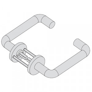 Комплект із двох ручок для CISA Exit Lock; сумісність: 56916, 56917, 56936, 56937