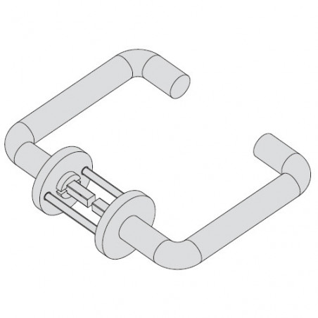 Комплект із двох ручок для CISA Exit Lock; сумісність: 56916, 56917, 56936, 56937