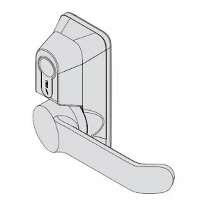 Зовнішня планка керування з ручкою та циліндром CISA для штанг антипаніки FAST/Prestige