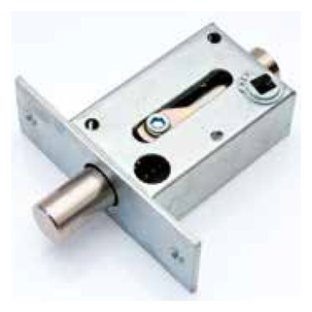 D7/IW: девіатор для бронедверей з фронтальною планкою; нікельоване покриття, хід штока 27 мм