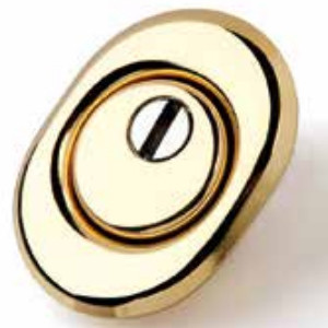 Броненакладка Azzi Fausto Ø46 з овальною чашкою, загальний вигляд (колір покриття може відрізнятися)