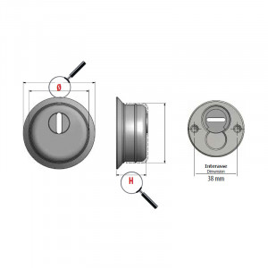 Броненакладка врізна Azzi Fausto F23 ANT