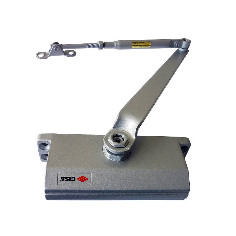 CISA 60460 - накладний дверний доводчик із колінним важлем, алюміній