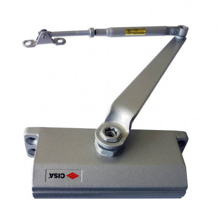 CISA 60460 - накладний дверний доводчик із колінним важлем, алюміній